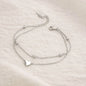 Minimal Heart Chain Bracelet 🤍
