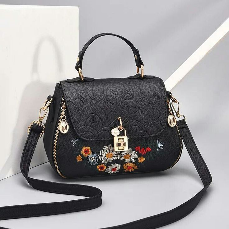 2023 Women Embroidery Small PU Leather Crossbody Bags Fashion Causal Shoulder Bag Cologo
