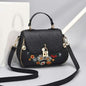 2023 Women Embroidery Small PU Leather Crossbody Bags Fashion Causal Shoulder Bag Cologo