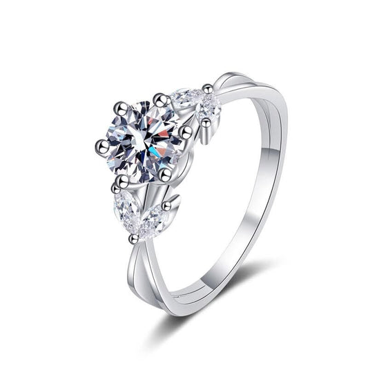 Luxury Three-Stone Diamond-Inspired Ring