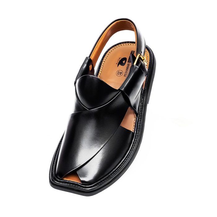 Classic Black Peshawari Chappal