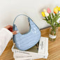 Korean Style MultiColor Shoulder Bag for Women | Elegant Hobo Crescent Purse