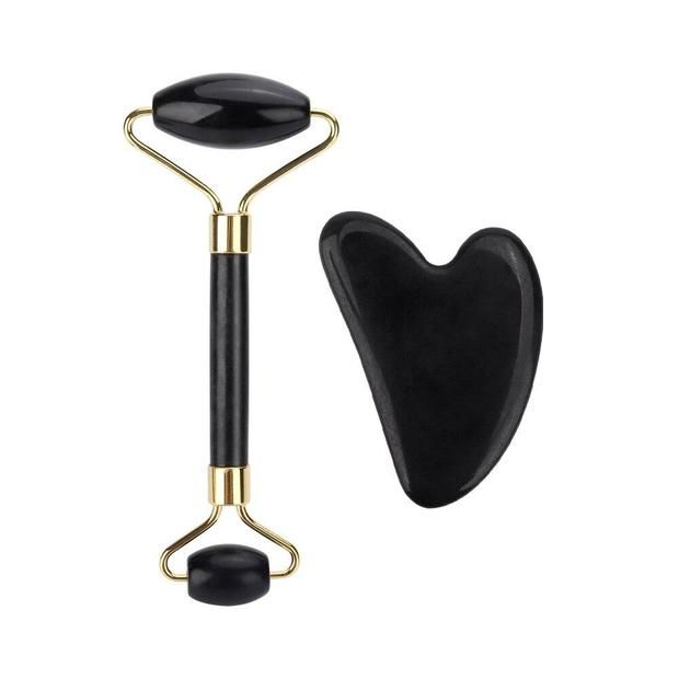 Black Jade Roller & Gua Sha Set |