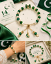 Handmade Green Butterfly Charm Bracelet for Women