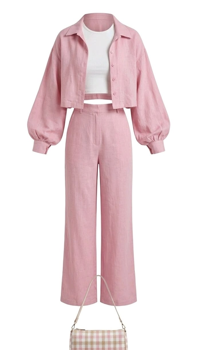 💖 Chic Pink 3 Piece Co-Ord Set | Casual Summer Outfit for Women ✨