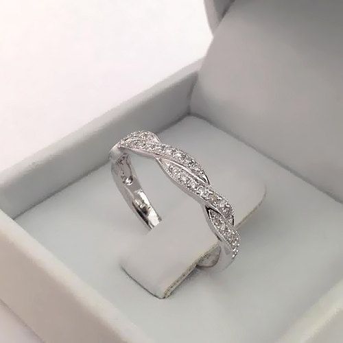Elegant Infinity Crystal Ring