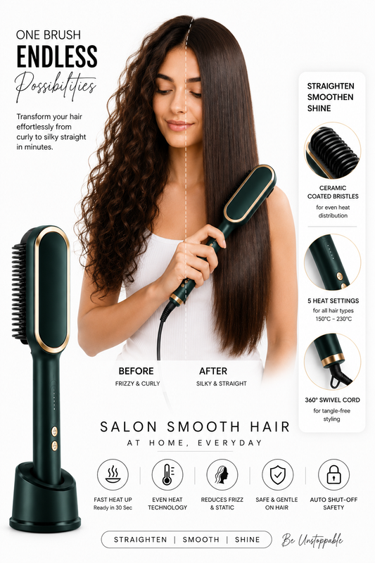 Professional Hair Styling Brush – Smooth, Straight & Frizz-Free Hair