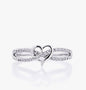 Romantic Heart Crystal Ring