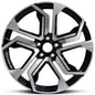 ⚡ Diamond Cut Black & Silver Alloy Rim