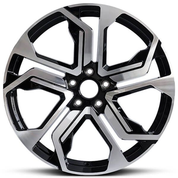 ⚡ Diamond Cut Black & Silver Alloy Rim