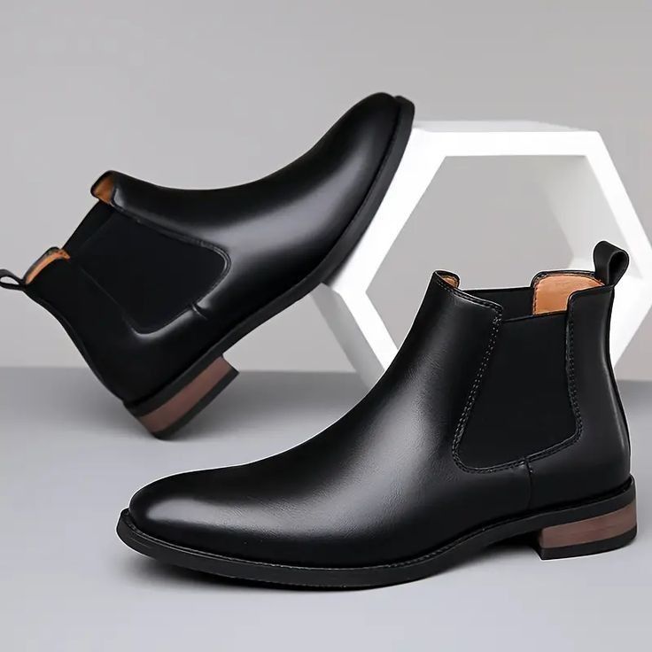 🖤 Timeless Black Chelsea Boots – Premium Leather Elegance