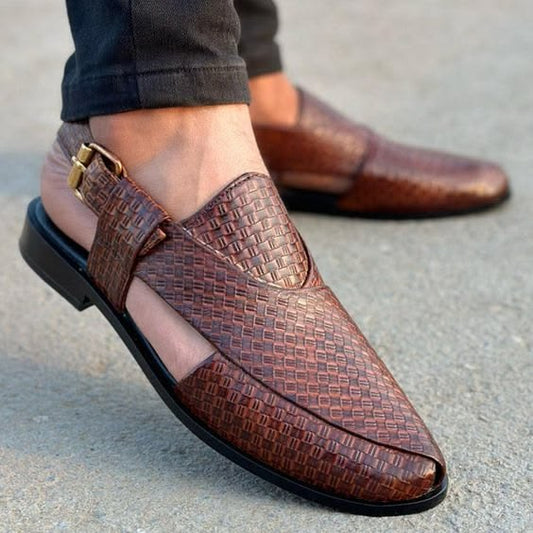 Elegant Brown Leather Loafers